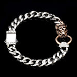 Load image into Gallery viewer, Platinum Rose Gold Jaguar Diamond Bracelet for Men JL PTB 1233
