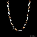 Load image into Gallery viewer, Platinum Rose Gold Matte &amp; Hi-Polish Chain for Men JL PT CH 1267

