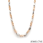 Load image into Gallery viewer, Platinum Rose Gold Matte &amp; Hi-Polish Chain for Men JL PT CH 1267
