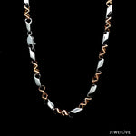 Load image into Gallery viewer, Platinum Rose Gold Matte &amp; Hi-Polish Chain for Men JL PT CH 1267

