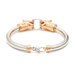 Load image into Gallery viewer, Platinum &amp; Rose Gold Panther Bracelet for Men JL PTB 1184
