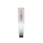 Load image into Gallery viewer, Platinum &amp; Rose Gold Single Diamond Ring for Men JL PT 1143
