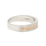 Load image into Gallery viewer, Platinum &amp; Rose Gold Single Diamond Ring for Men JL PT 1143

