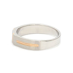 Load image into Gallery viewer, Platinum &amp; Rose Gold Single Diamond Ring for Men JL PT 1143
