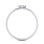 Load image into Gallery viewer, Platinum Single Diamond Flower Ring for Women JL PT LR 29
