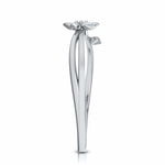 Load image into Gallery viewer, Platinum Single Diamond Flower Ring for Women JL PT LR 29

