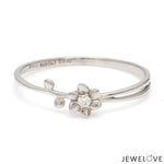 Load image into Gallery viewer, Platinum Single Diamond Flower Ring for Women JL PT LR 29
