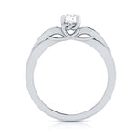 Load image into Gallery viewer, 50-Pointer Solitaire Platinum Engagement Ring with a Hidden Heart JL PT G 118-A
