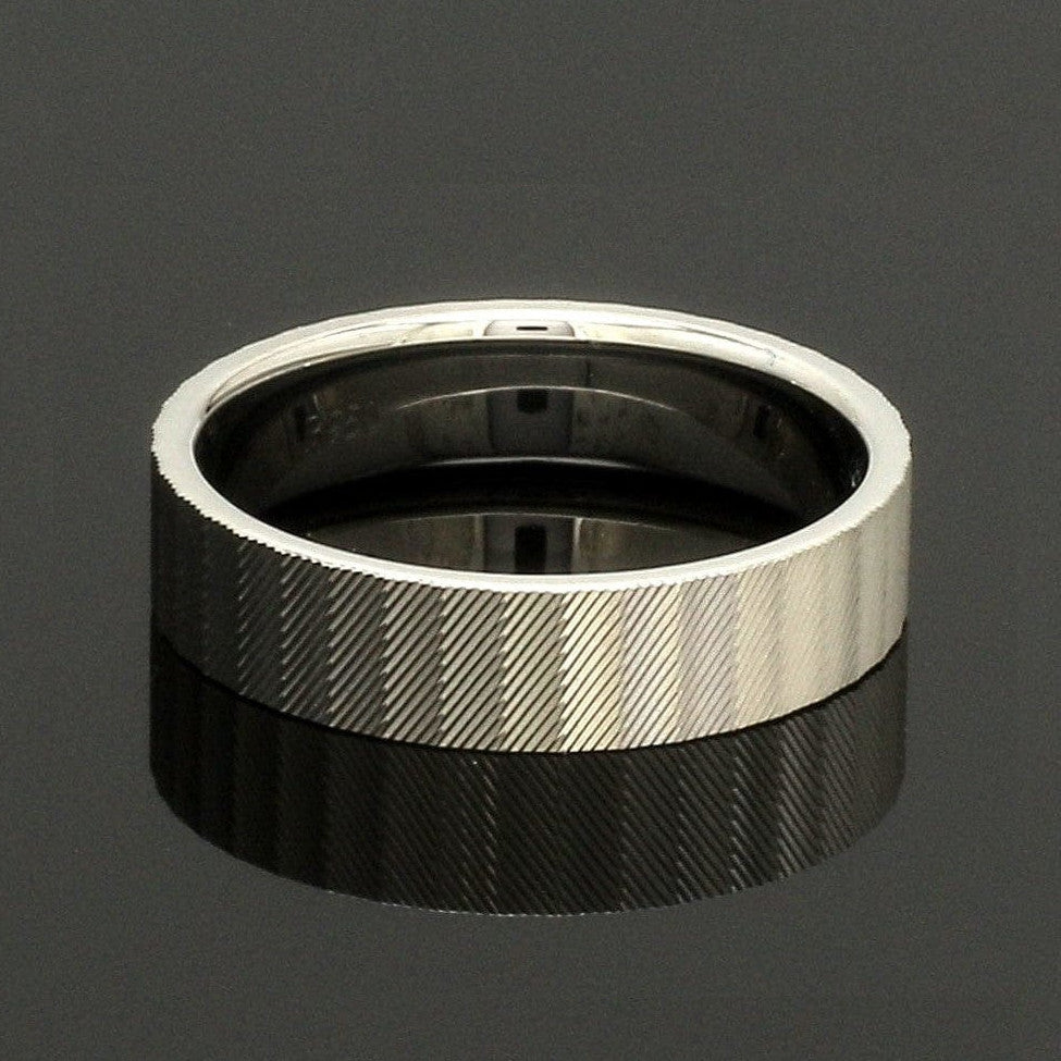 Platinum Unisex Couple Rings with Unique Texture JL PT 1333