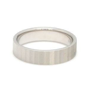 Platinum Unisex Couple Rings with Unique Texture JL PT 1333