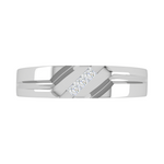 Load image into Gallery viewer, Platinum Unisex Ring with Diamonds JL PT MB PR 136
