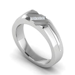 Load image into Gallery viewer, Platinum Unisex Ring with Diamonds JL PT MB PR 136
