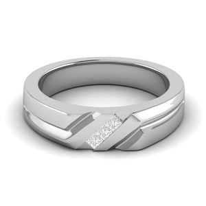 Platinum Unisex Ring with Diamonds JL PT MB PR 136