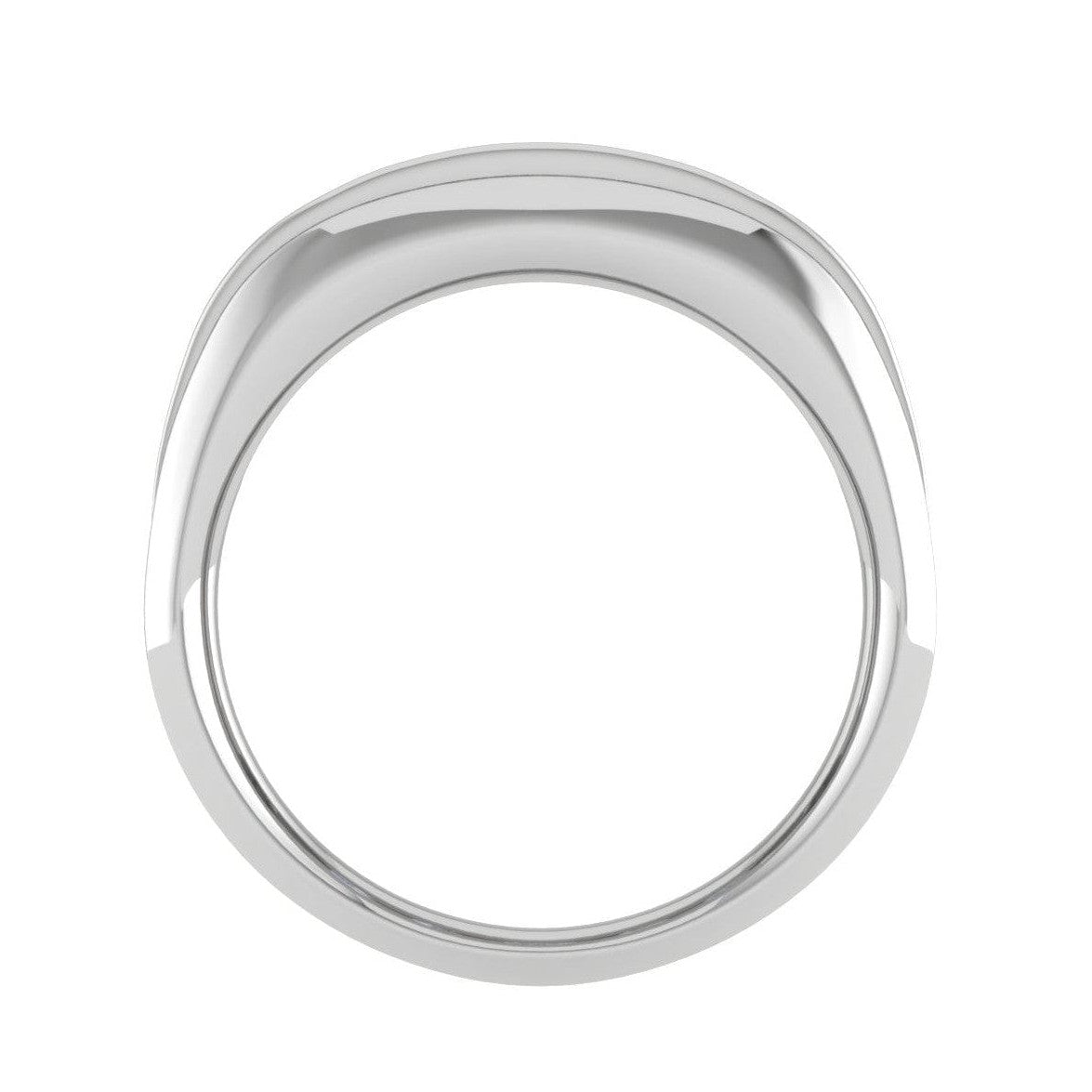 Platinum Unisex Ring with Diamonds JL PT MB RD 146