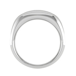 Platinum Unisex Ring with Diamonds JL PT MB RD 146