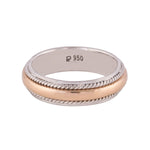 Load image into Gallery viewer, Platinum &amp; Yellow Gold Fusion Ring for Men JL PT 522
