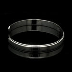 Load image into Gallery viewer, Punjabi Open Platinum Kada with Raised Center for Men JL PTB 817
