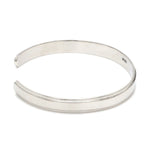Load image into Gallery viewer, Punjabi Open Platinum Kada with Raised Center for Men JL PTB 817

