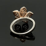 Load image into Gallery viewer, Platinum Pink Flower with Diamonds Ring for Women JL PT 1311

