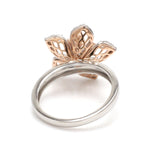 Load image into Gallery viewer, Platinum Pink Flower with Diamonds Ring for Women JL PT 1311
