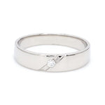 Load image into Gallery viewer, Platinum Engagement Rings with Small Single Diamonds JL PT 122
