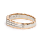 Load image into Gallery viewer, Platinum &amp; Rose Gold Fusion Single Diamond Ring for Men JL PT 997
