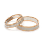 Load image into Gallery viewer, Designer Unisex Platinum &amp; Rose Gold Couple Rings JL PT 1121
