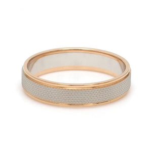 Designer Unisex Platinum & Rose Gold Couple Rings JL PT 1121