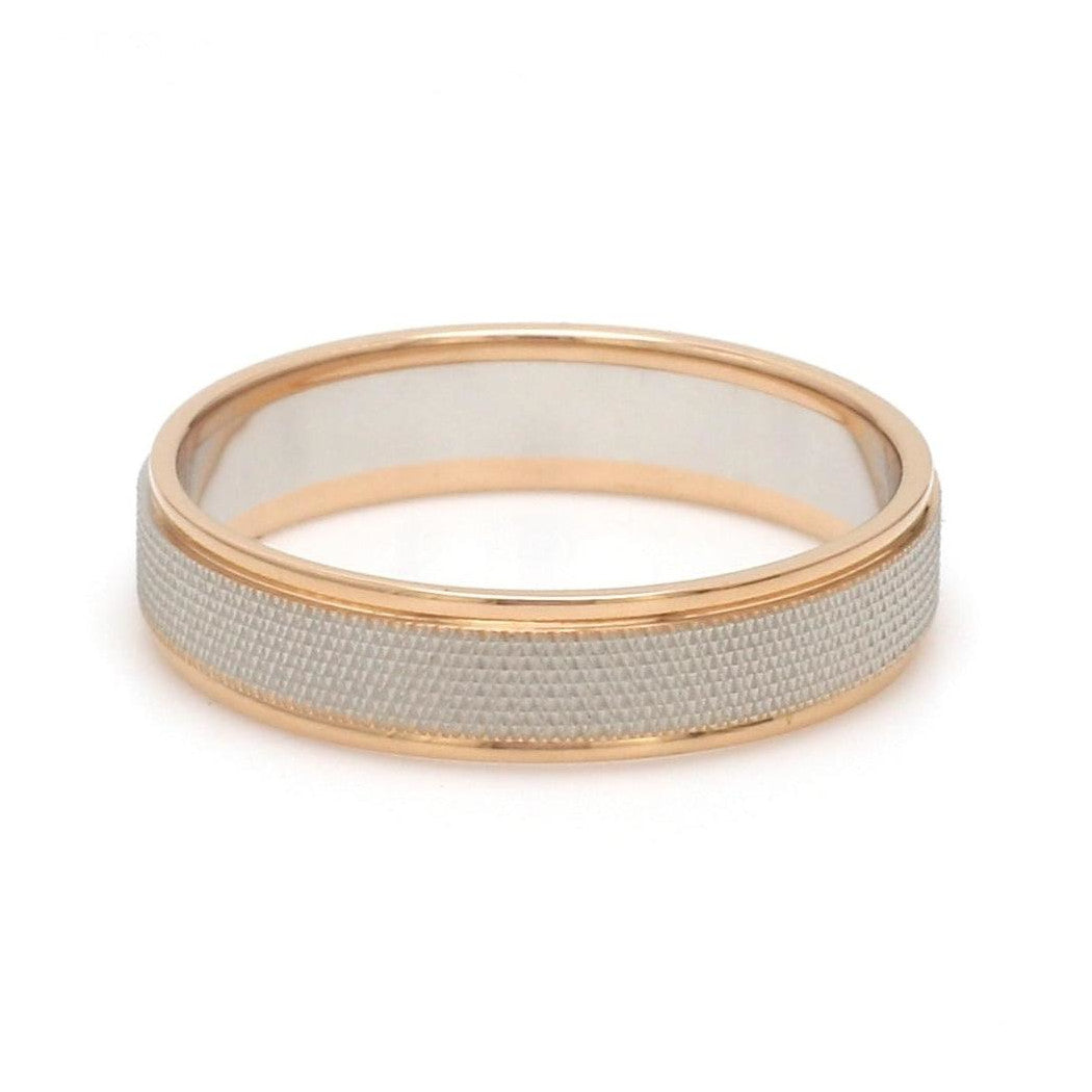 Designer Unisex Platinum & Rose Gold Couple Rings JL PT 1121