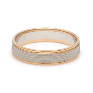 Designer Unisex Platinum & Rose Gold Couple Rings JL PT 1121