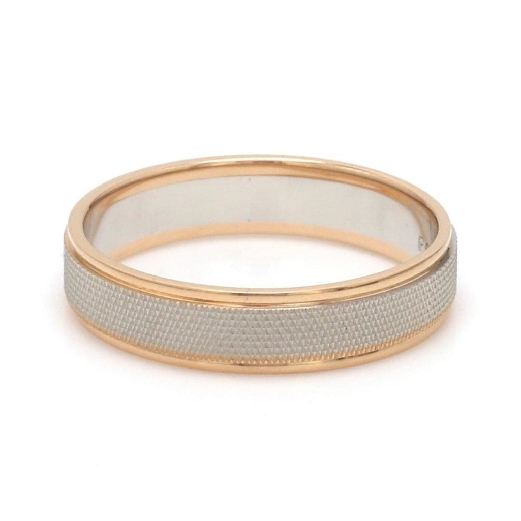 Designer Unisex Platinum & Rose Gold Couple Rings JL PT 1121