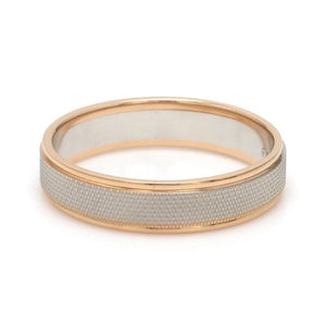 Designer Unisex Platinum & Rose Gold Couple Rings JL PT 1121