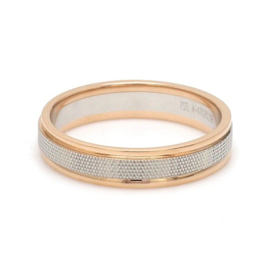 Designer Unisex Platinum & Rose Gold Couple Rings JL PT 1121