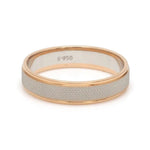 Load image into Gallery viewer, Designer Unisex Platinum &amp; Rose Gold Couple Rings JL PT 1121
