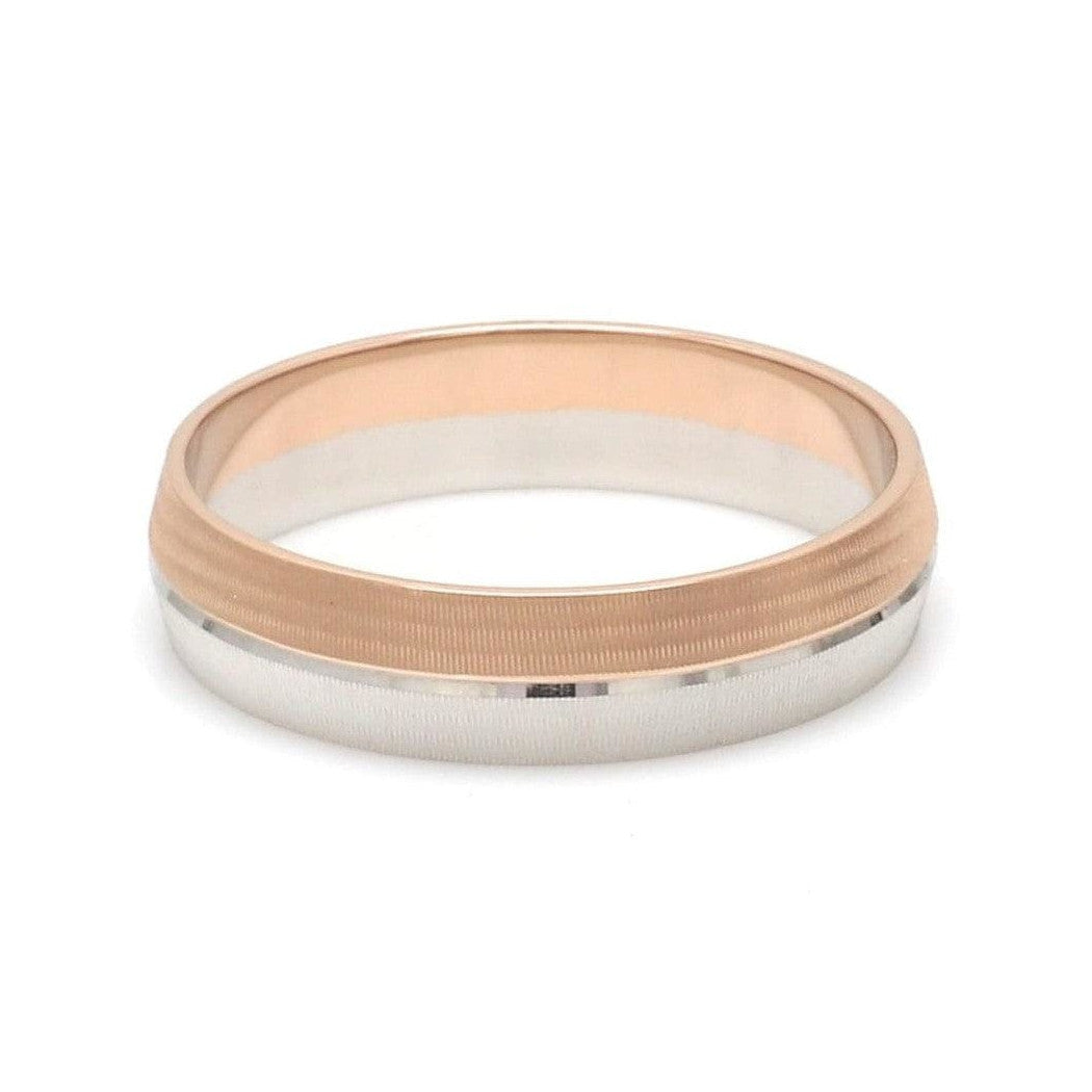 Designer Unisex Platinum & Rose Gold Couple Rings JL PT 1150