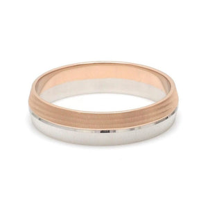 Designer Unisex Platinum & Rose Gold Couple Rings JL PT 1150
