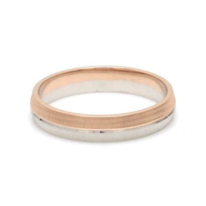Designer Unisex Platinum & Rose Gold Couple Rings JL PT 1150