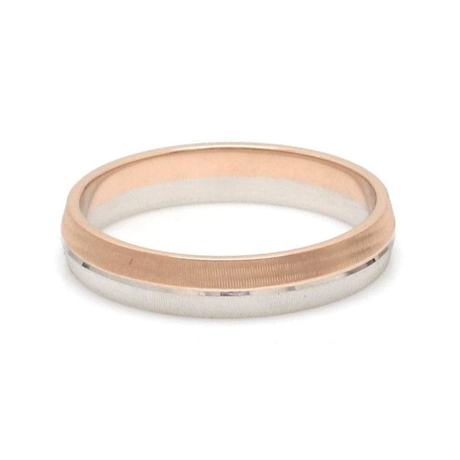 Designer Unisex Platinum & Rose Gold Couple Rings JL PT 1150
