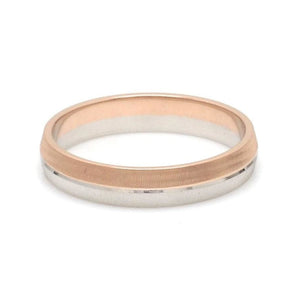 Designer Unisex Platinum & Rose Gold Couple Rings JL PT 1150