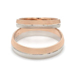 Load image into Gallery viewer, Designer Unisex Platinum &amp; Rose Gold Couple Rings JL PT 1150
