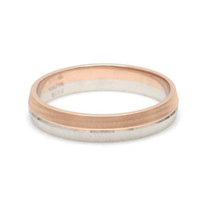 Designer Unisex Platinum & Rose Gold Couple Rings JL PT 1150