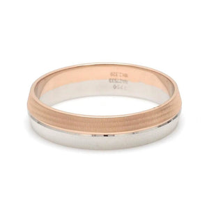 Designer Unisex Platinum & Rose Gold Couple Rings JL PT 1150