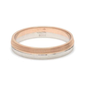 Designer Unisex Platinum & Rose Gold Couple Rings JL PT 1150