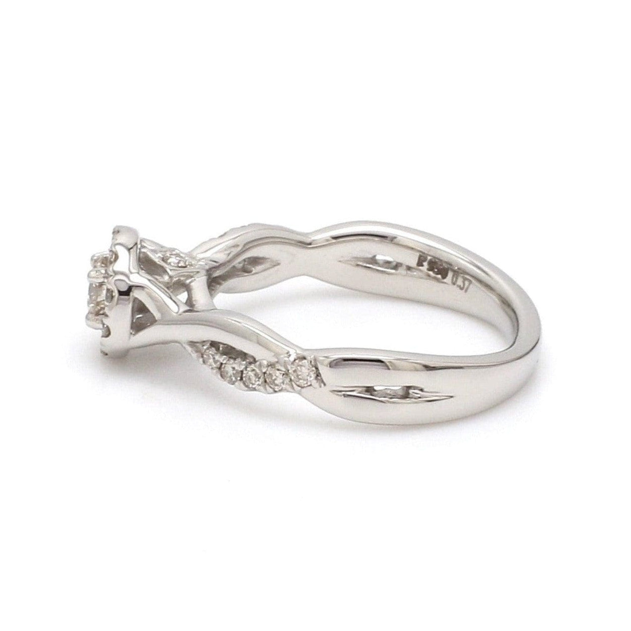 Platinum Solitaire Couple Rings JL PT 983