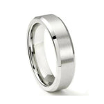 Load image into Gallery viewer, Beveled Edges Plain Platinum Ring for Men JL PT 616
