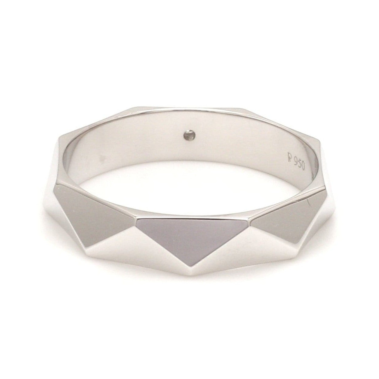 Poles Apart Designer Platinum Couple Rings with Diamonds JL PT 957