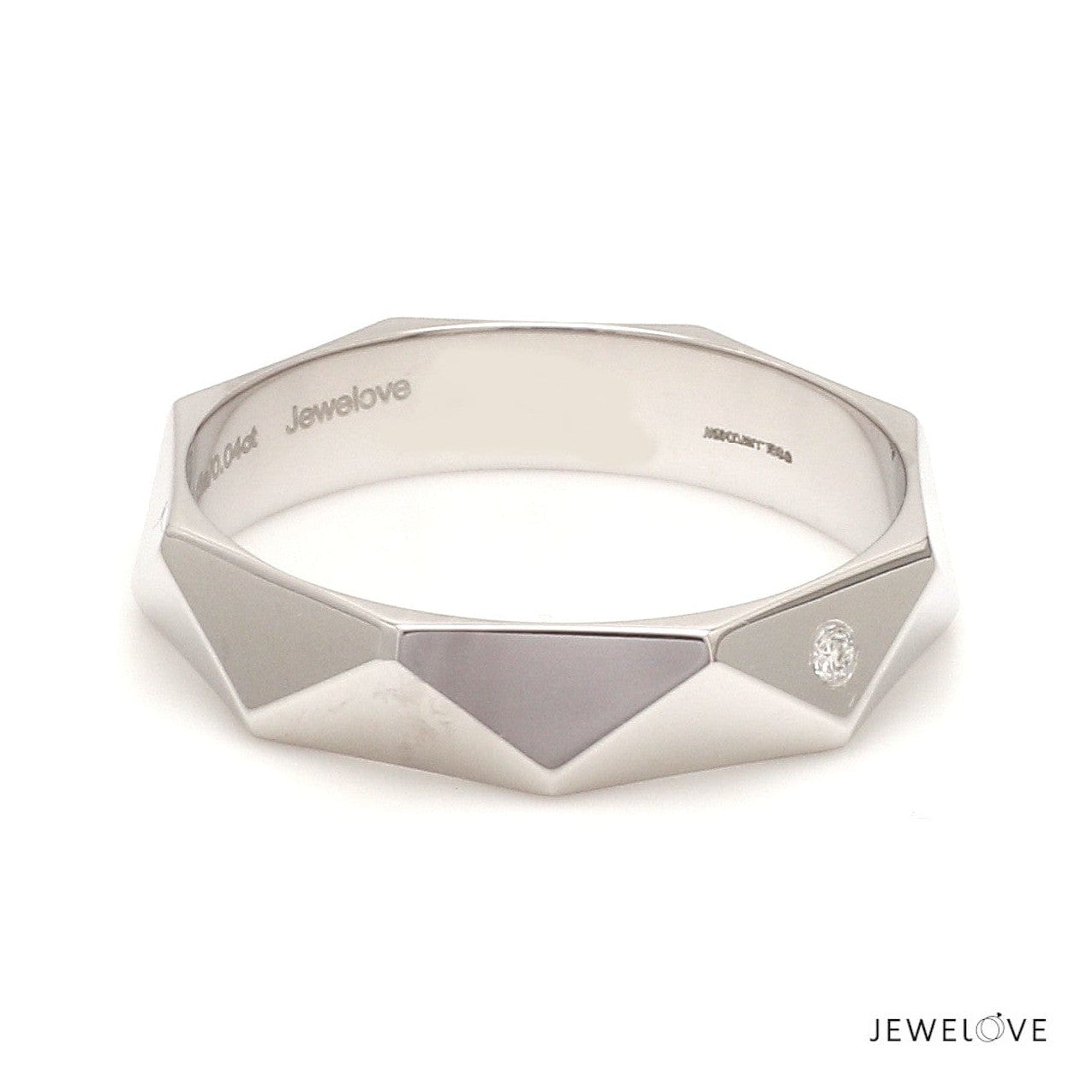 Poles Apart Designer Platinum Couple Rings with Diamonds JL PT 957