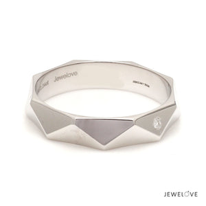 Poles Apart Designer Platinum Couple Rings with Diamonds JL PT 957