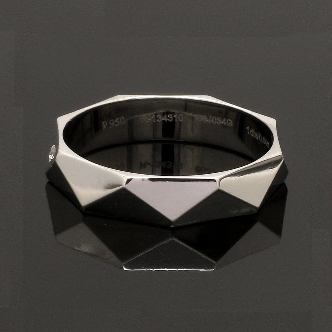 Poles Apart Designer Platinum Couple Rings with Diamonds JL PT 957