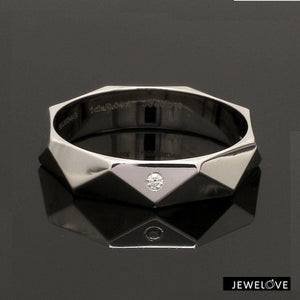 Poles Apart Designer Platinum Couple Rings with Diamonds JL PT 957